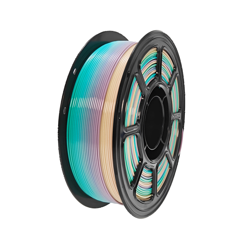 PETG 3D Printer Filament 1KG Matte Rainbow, 1.75mm PETG Filament, Durable and Chemical Resistant, Smooth Color Transitions, Low Gloss Matte Finish, Compatible with Most FDM 3D Printers