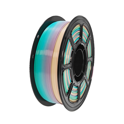 PETG 3D Printer Filament 1KG Matte Rainbow, 1.75mm PETG Filament, Durable and Chemical Resistant, Smooth Color Transitions, Low Gloss Matte Finish, Compatible with Most FDM 3D Printers