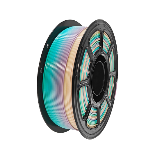 PETG 3D Printer Filament 1KG Matte Rainbow, 1.75mm PETG Filament, Durable and Chemical Resistant, Smooth Color Transitions, Low Gloss Matte Finish, Compatible with Most FDM 3D Printers