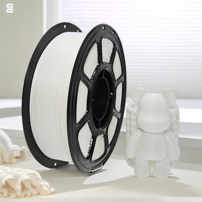 PLA 3D Printer Filament 1KG White, 1.75mm Standard PLA Filament, High Color Purity, Easy to Print, Low Warping, Compatible with Most FDM 3D Printers